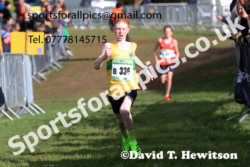 Boys Under-13s 2025 National Cross Country Relays, Berry Hill Park, Mansfield. Photo: David T. Hewitson/Sports for All Pics